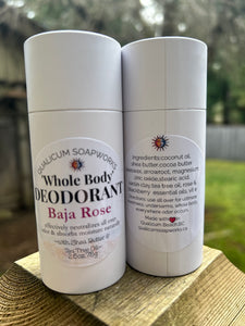 Natural Whole Body Deodorant Baja Rose