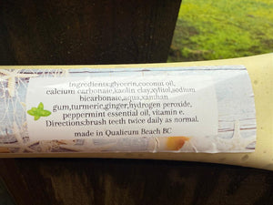 Natural Turmeric Ginger Anti Inflammatory Mineralizing Toothpaste